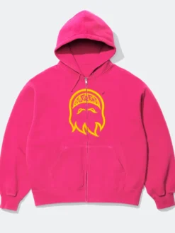Supreme x Spitfire Pink Zip-Up Hooded Jacket (1)