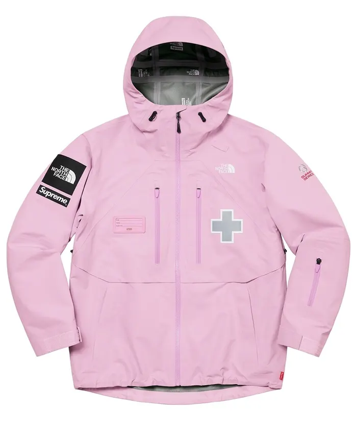 Supreme x The North Face Mountain Pro Pink Jacket
