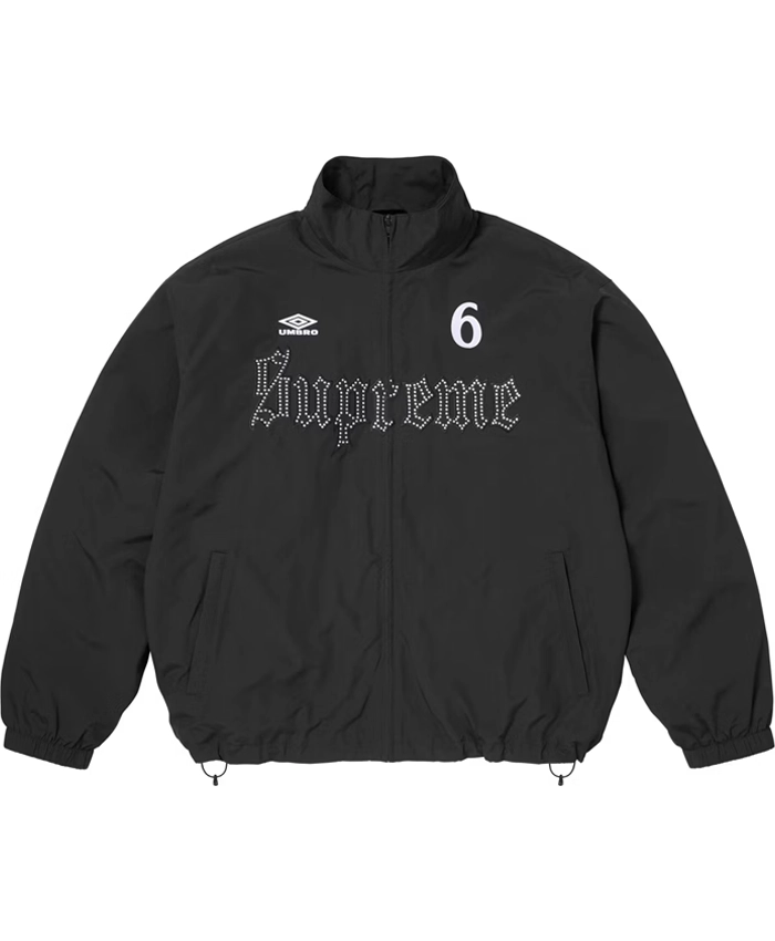 Supreme x Umbro Rhinestone Black Track Jacket