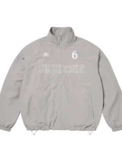 Supreme x Umbro Rhinestone Grey Track Jacket