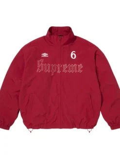 Supreme x Umbro Rhinestone Red Track Jacket