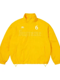 Supreme x Umbro Rhinestone Yellow Track Jacket