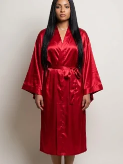 The Chi S8 Hannaha Hall Satin Red Robe