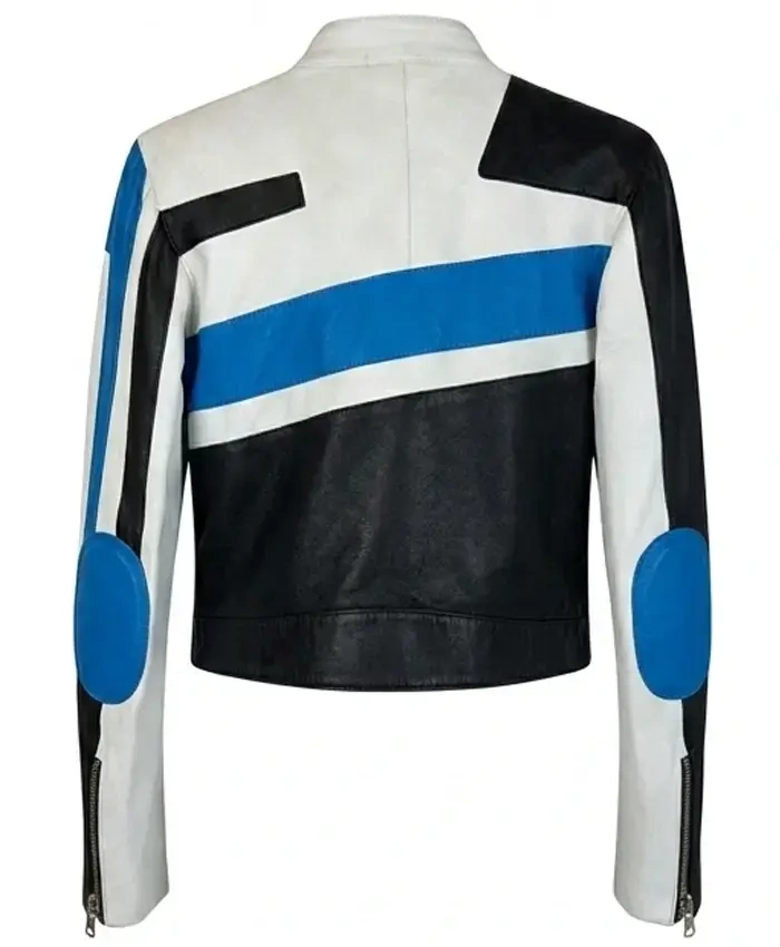 The Dolce and Gabbana Blue Motorcycle Jacket