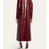 The Today Show 2026 Jennifer Lopez Leather Snake Embossed Coat Back