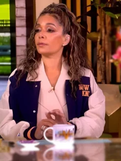 The View Sunny Hostin New York Knicks Varsity Jacket