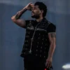 The Weeknd Copenhagen Night 2 Black Studded Leather Vest