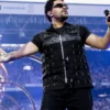 The Weeknd Copenhagen Night 2 Studded Leather Black Vest
