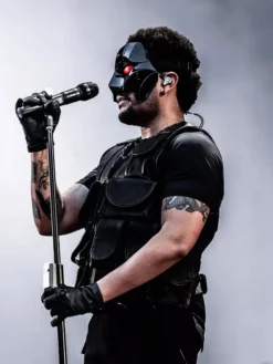 The Weeknd Night 1 Copenhagen Leather Black Vest