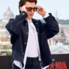 Tom Holland Spider Man New Day Rome Blue Wool Jacket