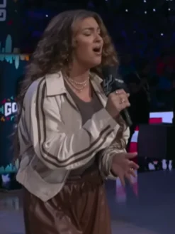 Tori kelly NBA Finals 2026 Off-White Jacket For Sale