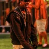 Travis Scott Nike Toma National Finals Brown Full-Zip Hoodie