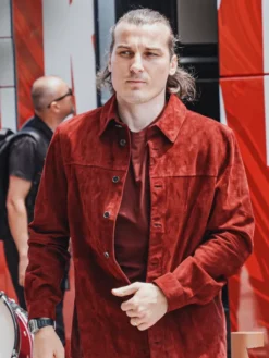 Turkey 2026 World Cup Burgundy Velvet Jacket