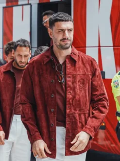 Turkey 2026 World Cup Velvet Burgundy Jacket
