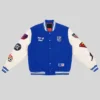 US Soccer x DC Superman Blue Varsity Jacket