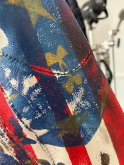 Under Armour x 424 American Flag Leather Jacket