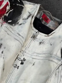 Under Armour x 424 Leather White Jacket