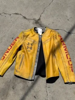 Under Armour x 424 Leather Yellow Jacket