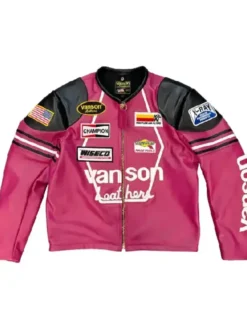 Alternative view of Vanson Leather Prominent Motorcycle Star Jacket