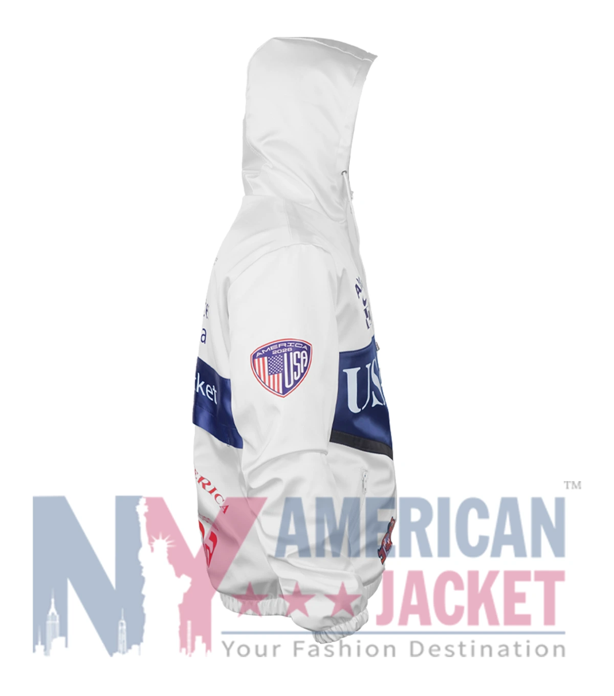 Virgil Abloh x Nike USA Anthem Jacket Right View