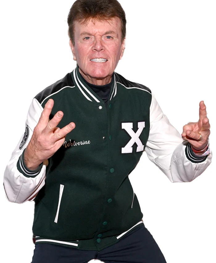 WOLVERINE Cal Dodd X-Men 97 Green Letterman Jacket