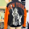 Who Decides War x New York Knicks Leather Jacket