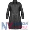 Women Black Layla Leather Coat