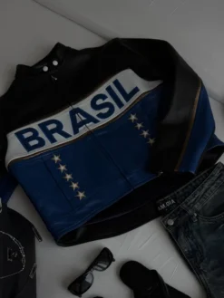 Women's Brasil Cafe Racer Moto Leather Jacket