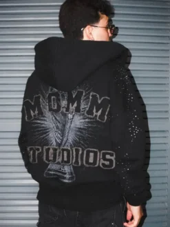 World Cup Momm Studios Portugal Black Hoodie