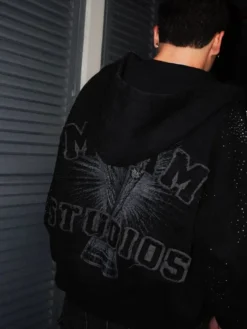 World Cup Portugal Momm Studios Black Hoodie