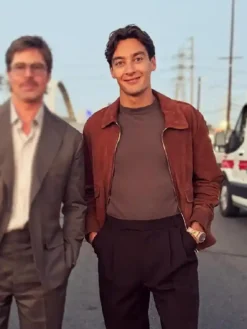World Premiere Launch George Russell Suede Jacket For Sale