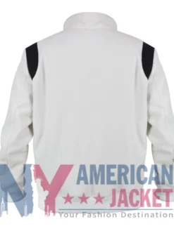 2025 Karate Kid Jackie Chan White Bomber Jacket