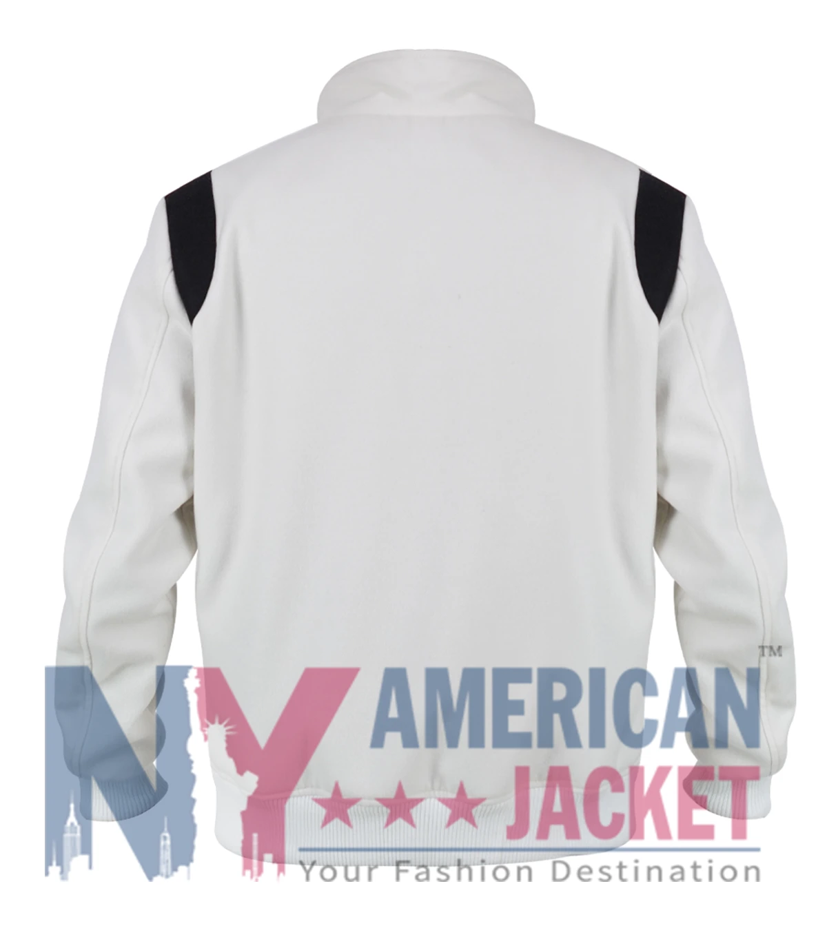2025 Karate Kid Jackie Chan White Bomber Jacket