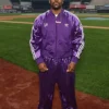 ASAP Ferg Yankee Stadium Purple Sequin Tracksuit