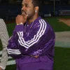 ASAP Ferg Yankee Stadium Purple Sequin Tracksuit Right Side