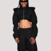 AT&T-WNBA-All-Star-Weekend-Allisha-Gray-Black-Cropped-Jacket