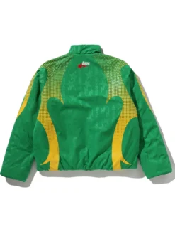 Aba Frame Monogram Jacquard Multi Logo Padded Jacket