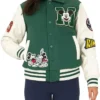 Adult-Unisex-Mickey-Mouse-Green-Varsity-Jacket