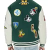 Adult-Unisex-Mickey-Mouse-Green-Varsity-Jacket-Back