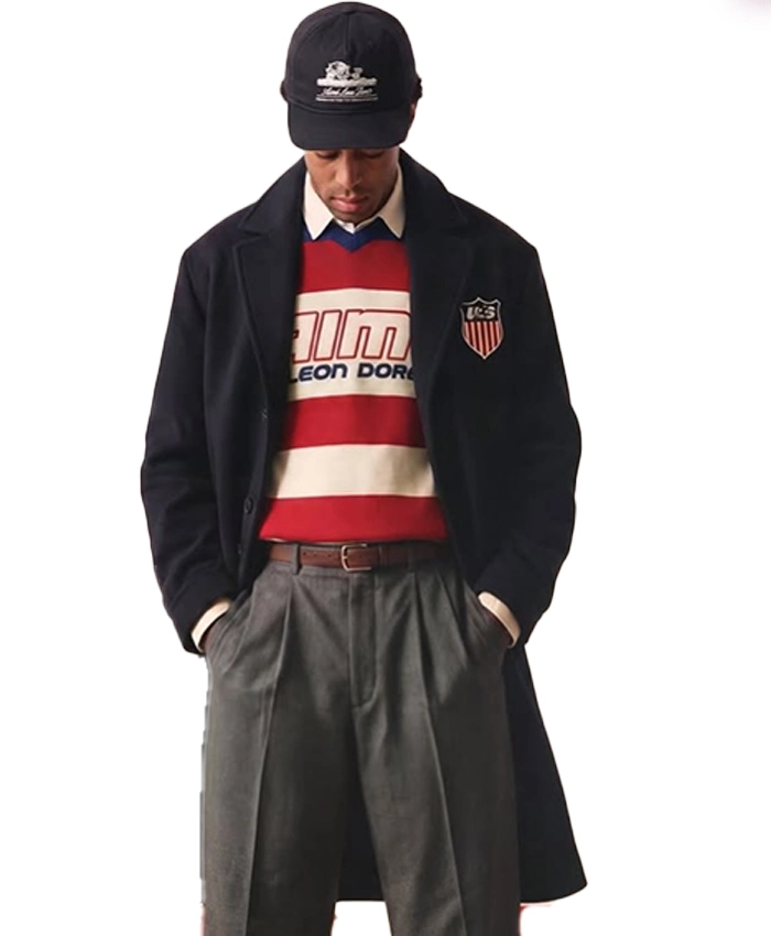 Aimé Leon Dore US 2026 Soccer Team Black Coat
