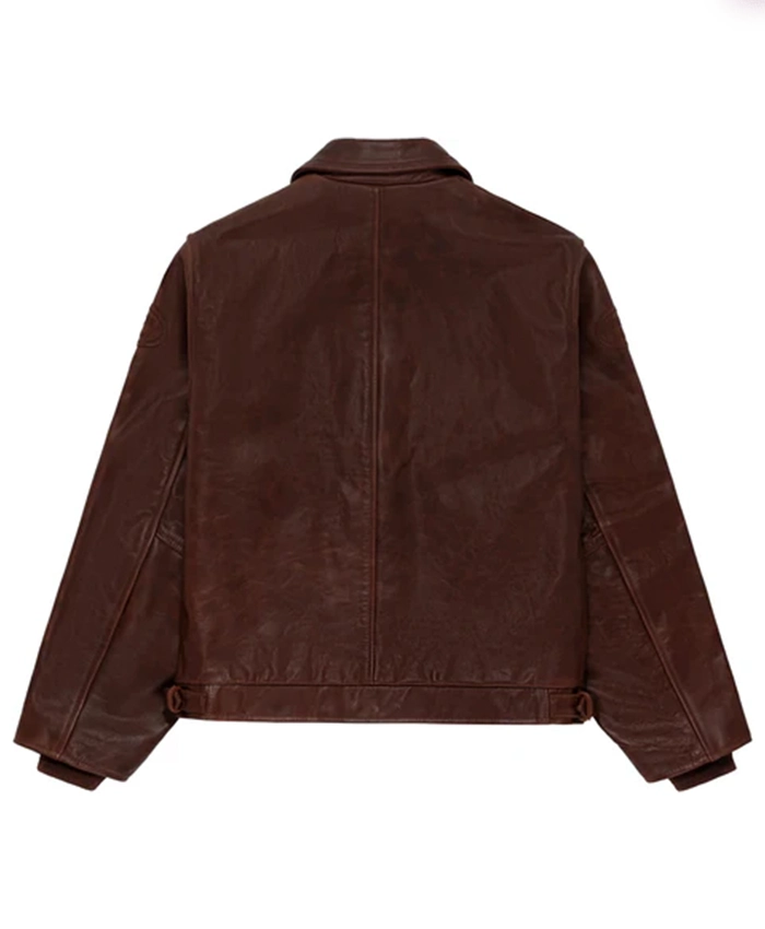 Aime Leon Dore Vanson Brown Pony Hair Bones Jacket