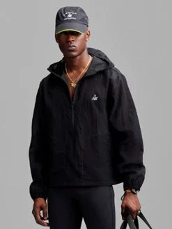 Aimé Leon Dore x New Balance Running SS26 Black Jacket