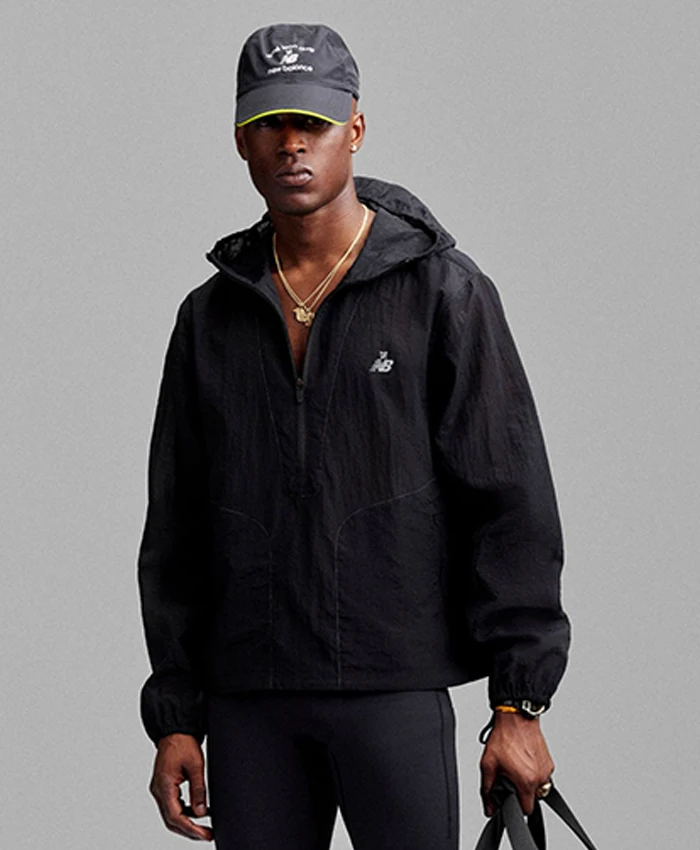 Aimé Leon Dore x New Balance Running SS26 Black Jacket