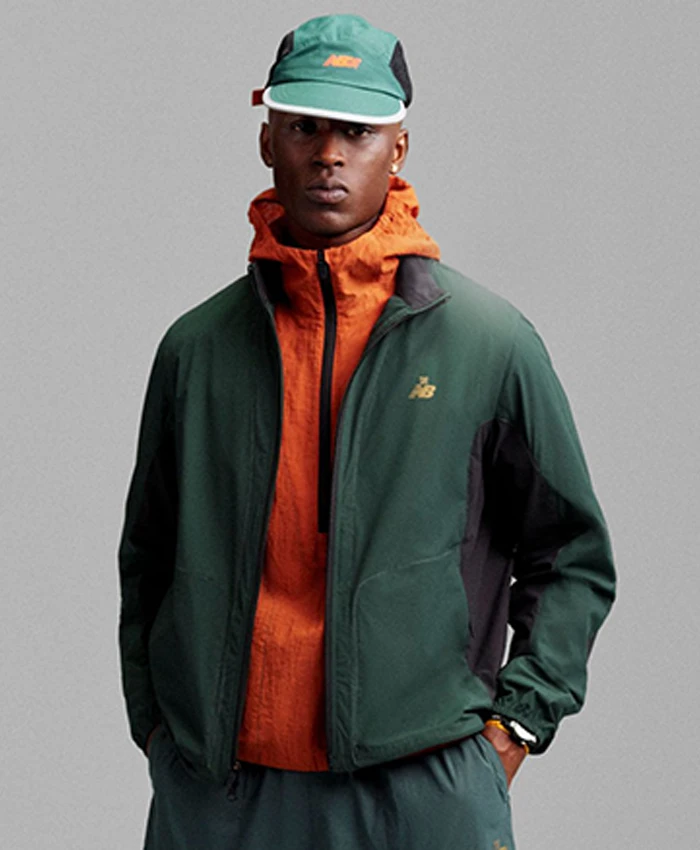 Aimé Leon Dore x New Balance Running SS26 Green Jacket
