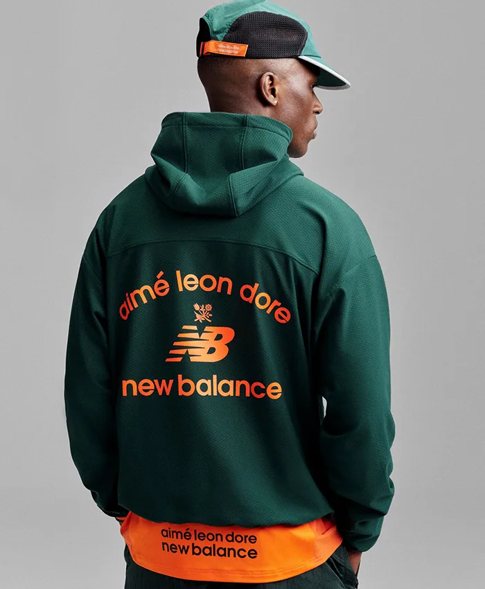 Aimé Leon Dore x New Balance SS26 Running Green Jacket