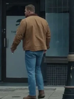 Alan Ritchson Reacher S02 Brown Jacket Back View