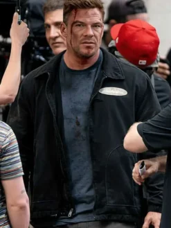 Alan Ritchson Reacher S04 Black Cotton Jacket
