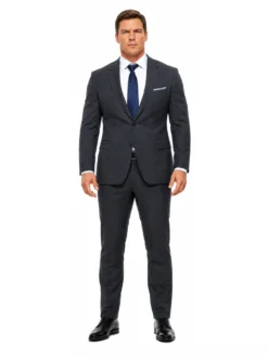 Reacher Season 1 Alan Ritchson tailored black suit for formal and business occasions