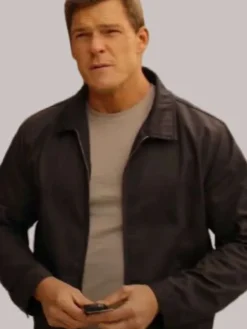 Alan Ritchson S01 Reacher Black Jacket Front View