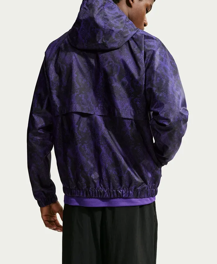 Alejandro Balde Nike FC Barcelona x Kobe Bryant 26-27 Away Purple Snakeskin Jacket back view